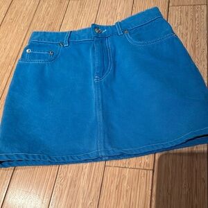 Ganni Vibrant Blue Mini Skirt